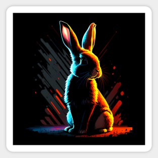 Cute and Cuddly Bunny Sticker